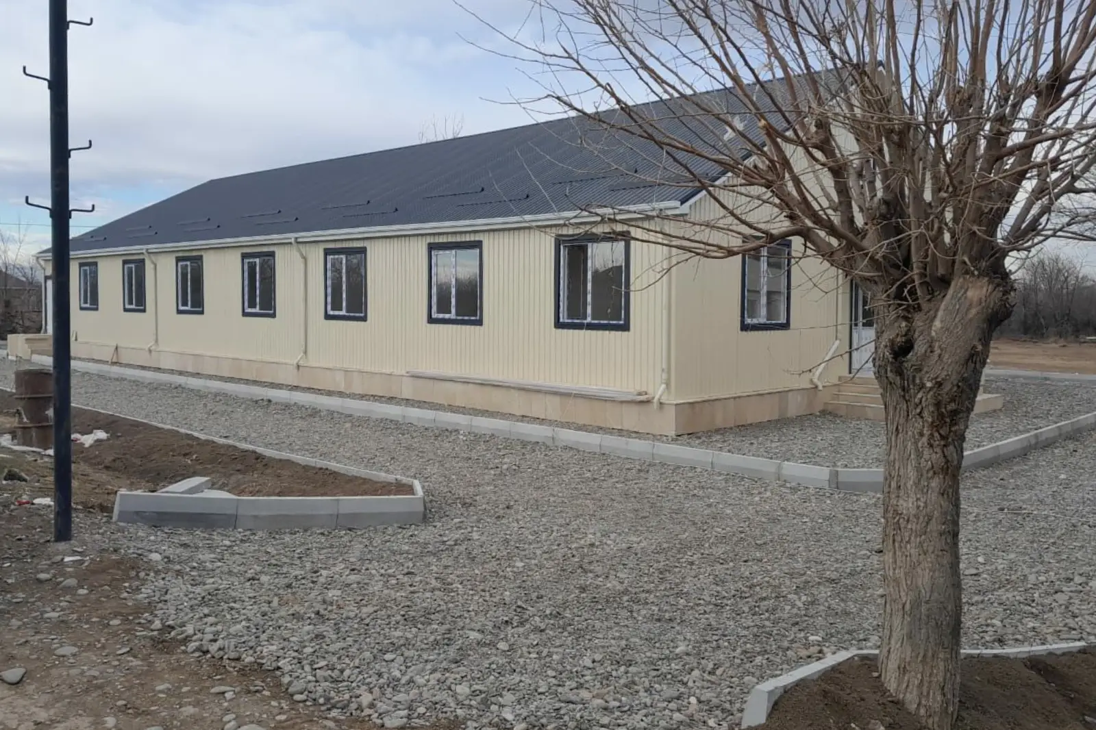 Installation of a modular full secondary school in Aghstafa District. Year 2022