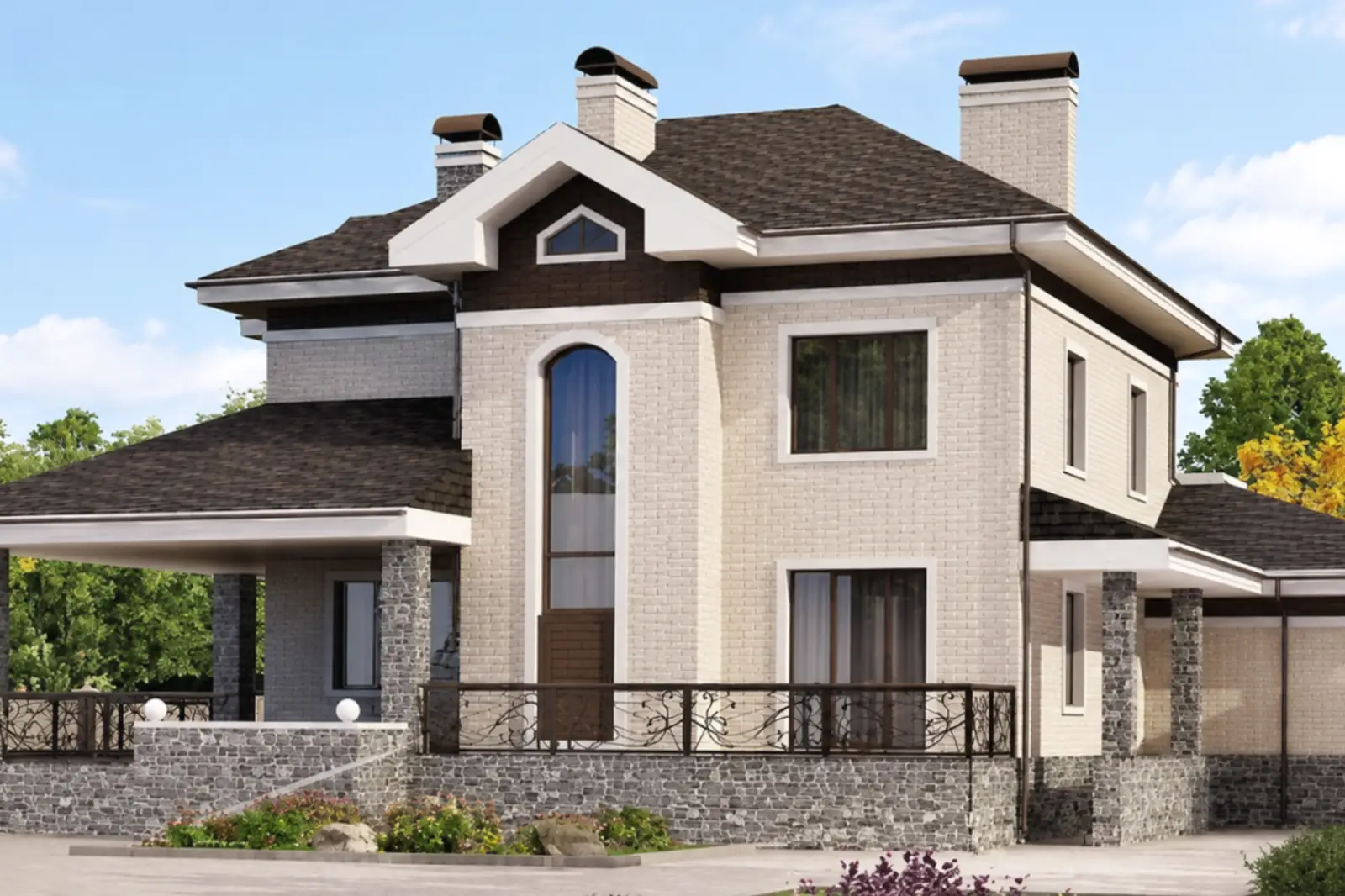 Construction of a villa and multi-storey house in Guba District. Year 2025